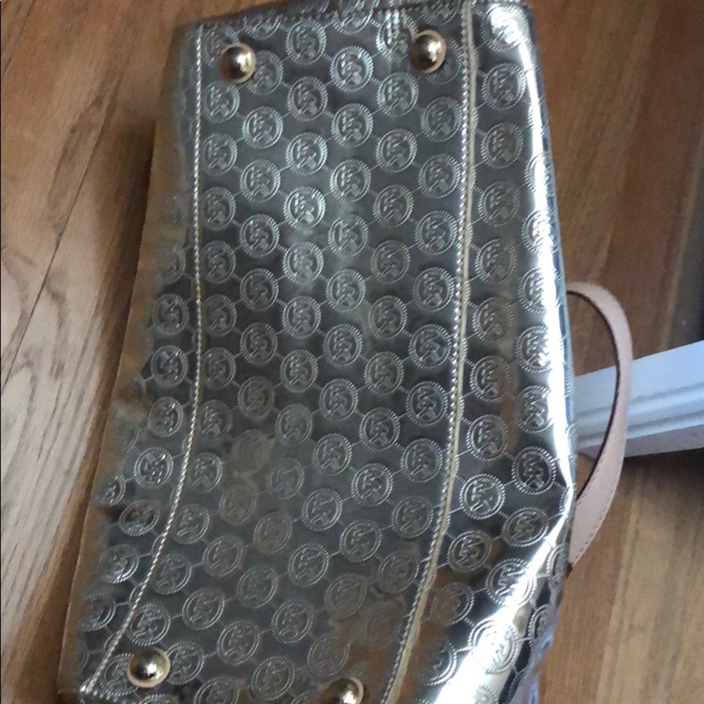 Michael Kors Gold Chrome Handbag - Picture 5 of 5